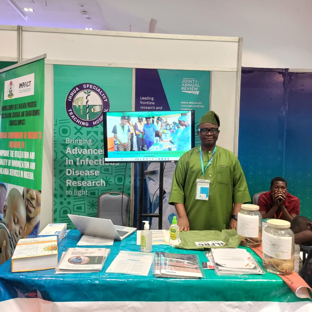 Advancing infectious disease research — booth display