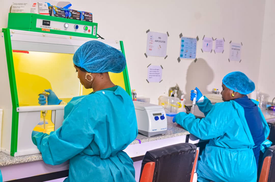 Pre-amplification work under the PCR hood